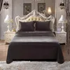 Ensembles de literie 2 / 3pcs Claroom Silk Sheets Cover Litspread Duvet King Set Luxury