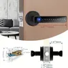 Smart fingeravtryck Dörrlåshandtag för hemhuslägenhet med nyckelkort Digital Door Lock Keypad Keyless Entry Electronic Lock 240422