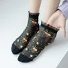 Chaussettes de femmes ultra-minces de soie cristalline anti-friction.