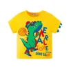 T-Shirts 2023 Sommer Kinder Jungen Shorts Ärmeln T-Shirts Cartoon Dinosaurier Baumwolle Kleinkind Jungen Top 2-8 Jahre Kinder Baby Jungen Tees Kleidung T240509