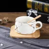 MUSE NORDICA MOTORE GOLD MOTORE CAPPA PLA PARTE CAFFERE Ceramica europea in bianco e nero