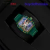 RM Mechanical Wrist Watch Rm67-02 Ntpt Carbon Fiber Quartz Titanium Metal Dial Machinery World Famous Chronograph