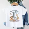 Birthday Boy Shirt 112 Year TShirt Wild One Tee Boys Party T Safari Animal Print Theme Outfit Clothes Kids Tops 240510