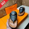 Empire Designer Sandals For Mens Classic Leather Brown Black Flip Flops Sandles Man Flat Heels Summer Beach Walk Shoes Slides Slippers Luxury Mules Size 38-46