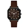 Orologi da polso 2024 Scottie Originale Square Quartz Watch for Men Chronografo militare Derma Chonograph Waterroof