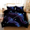 Bettwäsche -Sets und Luxus 3D Digital Constellation Set Duvet Cover Kissenbezug Stil 2/3 Stcs. (Keine Polsterung kein Blatt)