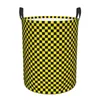 Bolsas de lavanderia preto e amarelo cestas dobráveis cestas de roupas sujas de roupas de artifício de cesta de armazenamento caseiro