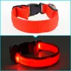 Hondenkragen Led Nylon Collar Cat Harness Flashing Light Up Night Safety Pet 7 Color S-Xl Grootte Kerstaccessoires