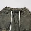 Jeans maschi maschi cargo multipocchi di tasca dritta pantaloni in denim harajuku vintage oversize pantaloni sciolti hip hop streetwear unisex