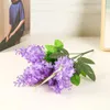 Dekorative Blumen lila Hyazinthe künstliche Blume Lavendel gefälschte Seide für Haus Hochzeitsgarten El Ehe Geburtstagdekoration