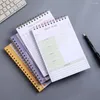 Libro di agenda portatile planner quotidiano taccuini per bobina per elencare gli orari inglesi riviste per uffici scolastici Notepad