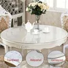 Tafelkleed rond tafelkleed transparante deksel olieproof bureau beschermer plastic glas mat kamer decor esthetiek