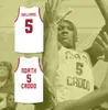 CUSTOM Mens Youth/Kids ROBERT WILLIAMS III 5 NORTH CADDO HIGH SCHOOL TITANS WHITE BASKETBALL JERSEY 2 TOP Stitched S-6XL