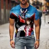 Mazinger z T-shirt anime robot 3d imprimé hommes femme t-shirts à manches courtes