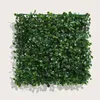 Fleurs décoratives 25 cm Planche artificielle Panneau mural de couverture Boxwood Vertissage UV Protection Green Decor Confidential Clôture Clôture