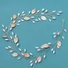 Hair Clips Wedding Crystal Pearl Headband Bridal Tiaras Vine Accessories Women Hairpins Headpiece Party Jewelry Ornaments