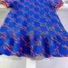 새로운 베이비 스커트 폴로 셔츠 디자인 공주 드레스 크기 100-150 cm 어린이 디자이너 옷 여름 로고 인쇄 소녀 파티 드레스 24may