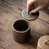 Teaware Sets Retro Stoare Tea Packaging Box Household Japanese Four Seasons Ceramic Sealed Storage Jar For