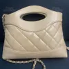 12A lustro jakość luksusowa torba klasyczna designerka torebka torebka jagnięta mleczna herbata/różowa torba łańcuchowa torba diamentowa wiosna/lato torebka na ramię