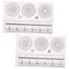 Lagringsflaskor 2 st mandala stämpel Clear Stamps Card Making DIY Crafts Scrapbook Silicone Stampers Blomma tema PO RUBBER