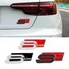 Andra interiörstillbehör 1st Metal Car Sticker Badge Decoration Decals för Audi SLINE TT Q2 Q3 Q5 Q7 Q8 A3 A4 A5 A6 A7 R8 B5 B6 B7 B8 C5 RS4 RS5 V8 T240509