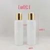 wholesale,120ml white round cosmetic packaging bottles containers with disc top cap , lotion bottle for personal caregood package Rrmjh