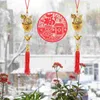 装飾花9 PCS春祭り飾り飾り中国ドラゴンオーナメントゴールドイヤーデコレーションペンダントゾディアックウォール
