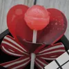 Party Favor 100pcs Lollipop Cover Red Heart Love Design Childre