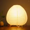 Table Lamps Bedside Study Lamp Rice Paper Desktop Decorative Lantern Light Handmade Nordic For Living Room Bedroom