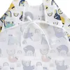 5CLD Bibs Burp Tissu de Baby Bib Bib Office Tool avec des poches étanches à manches longues Unisexe Baby Fabric Banane 6-24M Cadeau D240513