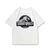 T-shirts 2023 Hot Movie Jurassic Park Verjaardagscadeau 2-9e T-shirt Grappige dinosaurus T-shirts jongens t-shirts kinderkleding Tops Naam Custom T240509