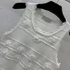 Luxury Women's Two Piece Dress 2024 Ny Summer O Neck Sleeveless Tops Brand Samma stil Designer kjolar 0513-5