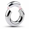 Metal Magnet Cock Ring Clamp Male Chastity Device Stainless Steel Cockring Dick Scrotum Bondage Stretcher Adult Sex Toys For Men 240511