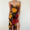 Повседневные платья эстетические ретро-стройные сексуальные трубки топ топ-подвеска мод