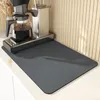 Dywany super chłonne dywaniki kuchenne przeciw poślizgowi susza mata kawa kawa podkładka drenażowa stolika stołowa dywan dywan diatomite łazienka