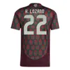 Jerseys de football Nouveau Mexique 2024 Copa America Raul Chicharito Jerseys de football 2023 LOZANO DOS SANTO