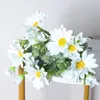 Fleurs décoratives Simulate Sunflower Bouquet Wedding El Home Hall Hand Teny Flower Silk Tissu Daisy Artificiel