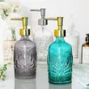 Liquid Soap Dispenser WHYOU 1piece Glass Bottle Hand Washing Emulsion Retro Bathroom Decoration Accessories