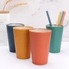 Tasses de blé paille de blé Créative de ménage en deux couleurs simples de lavage simple