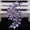 Broches donia bijoux mode da ma oeil complet couleur couleur hingestone broche cristal corsage de haut grade de manteau accessoires