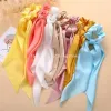 Acessórios para o cabelo Vintage Scrunchies de cetim vintage Banda de cabelo laço Ties Ribbon Scrunchie Ponytail Portador de borracha decoração de corda de borracha