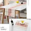 1pc Bohemian Patchwork Burlap Table Runner - Style Farmhouse Dowily for Country Weddings douches de mariée et dîners 240509