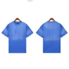 Shirt de marque violette US SIZE Designer Mens Fashion Mens T-shirt pour top pour femmes Tshirt Crew Shorts Lettre Tee Sheve Coton Shirts respirant Shirts Blanc Black Shirt 116