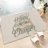 Halılar HX Kampçılar 3D Baskı Kamp Flannel Kapalı Zemin Paspasları Slip Banyo Mat Alan Halı Mutfak Halıları 40x60 Cm
