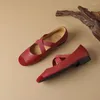 Chaussures décontractées Leshion de Chanmeb Taille 33-42 Autolate en cuir authentique pour les élastiques croix de la femme