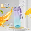 Wasserflaschen Duftflasche Tasse Silikon Stroh fruchtiger Duft Leck Proof Trinksportluft für Fitnessstudio Outdoor GIF