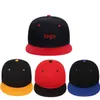 Partyhüte Hip Hop Baseball Cap Sonnenschutzmützen können gedrucktes Logo Stickerei Spleißen Street Dance Hat Farbe Blocking Flat Brim Hatlt972