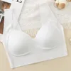 Sutiã sem costura para mulheres push up sutiã de roupas íntimas fêmeas macias vneck top No Wire Brassiere Sports Intimates Lingerie