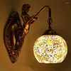 Wall Lamps DLMH Contemporary Mermaid Lamp Personalized And Creative Living Room Bedroom Hallway Bar Decoration Light