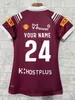 2024 Harvey Norman Womens Home/ Qld Maroons Rugby Jersey Size S-XL (nome e número personalizados)